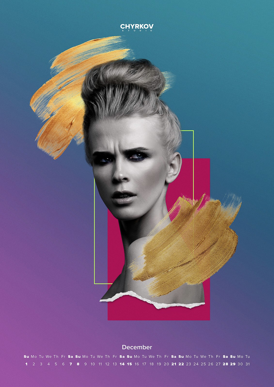CHYRKOV studio 2019 calendar. Photographer: Sergei Chyrkov