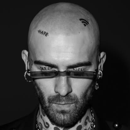 Image of a rapper with headphones