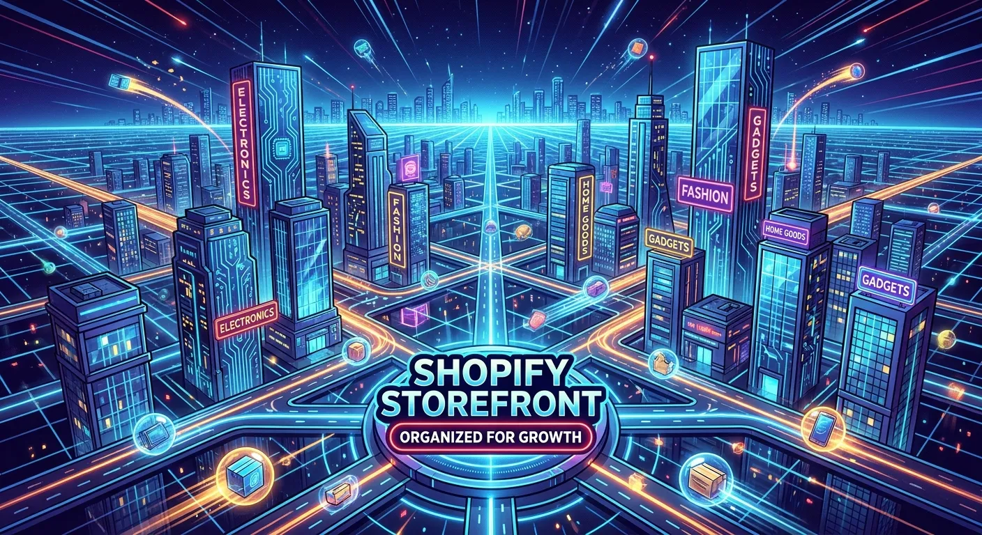 Futuristic cityscape with skyscrapers, highlighting RockN' Socials Digital Marketing Agency.