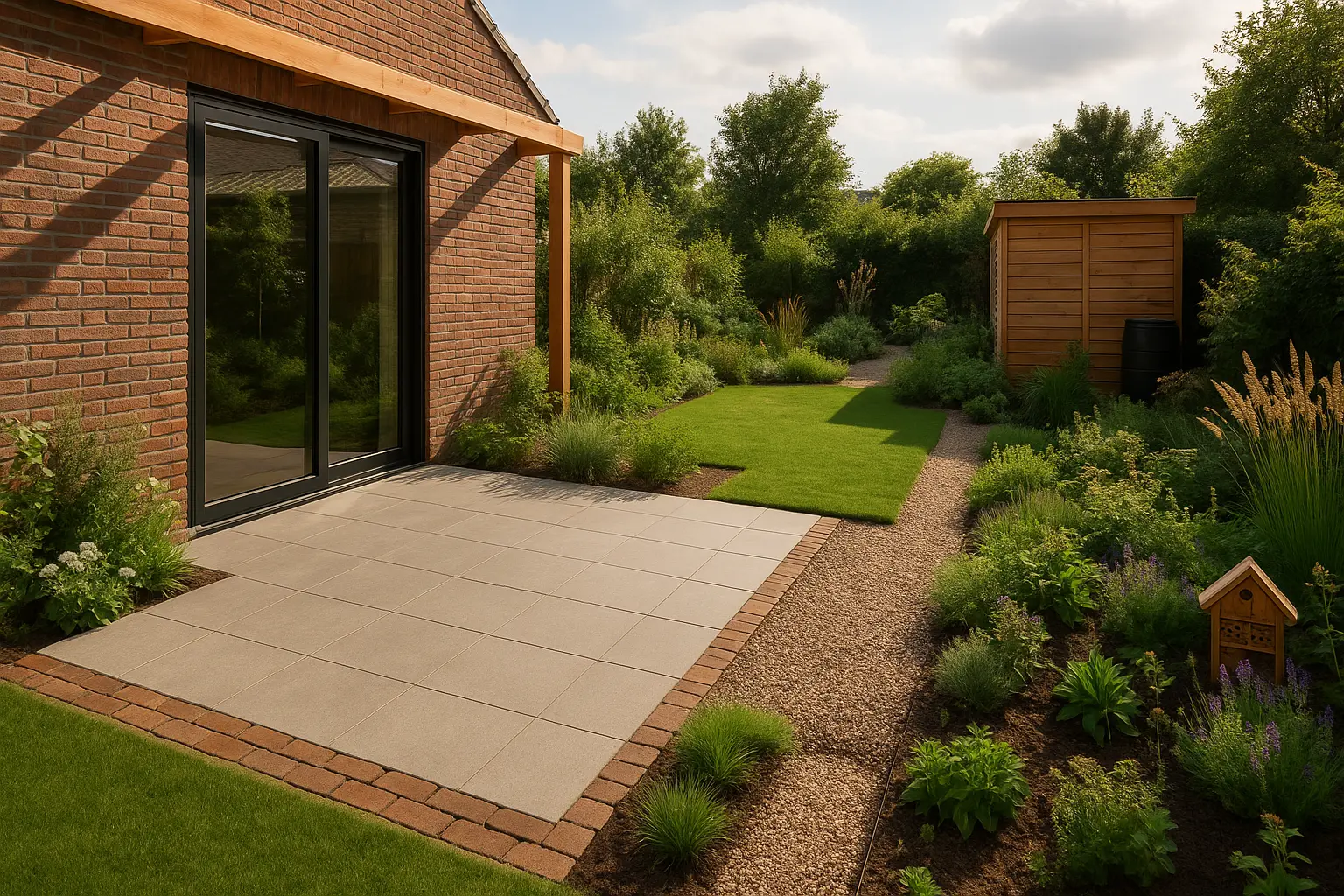Moderne Gezinstuin Ontwerp