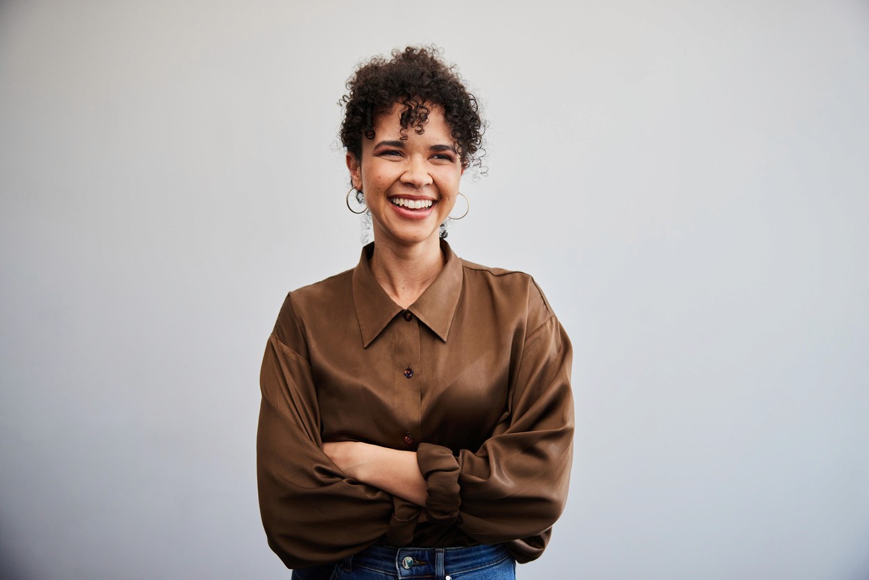 smiling, professional woman