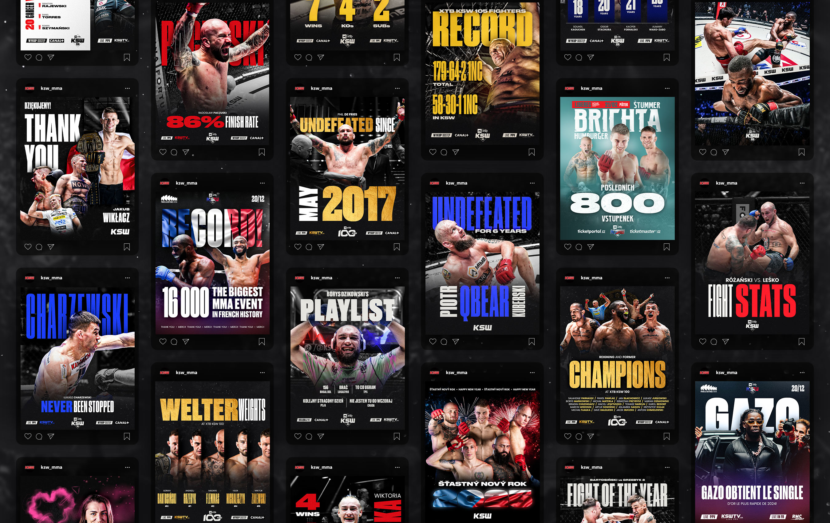 Obraz przedstawiający posty KSW