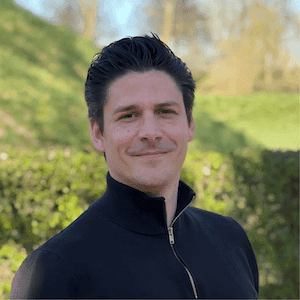 Portrait of Lennart Visscher, founder Thanqs