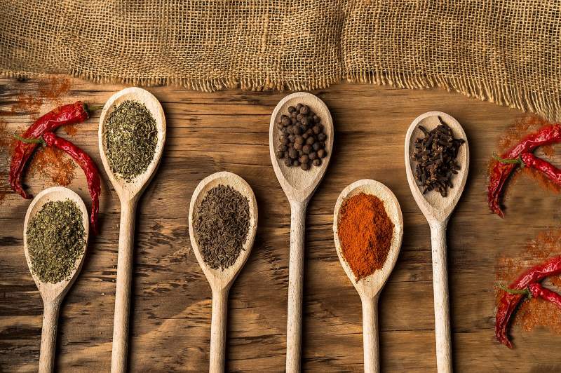 Le spezie in cucina