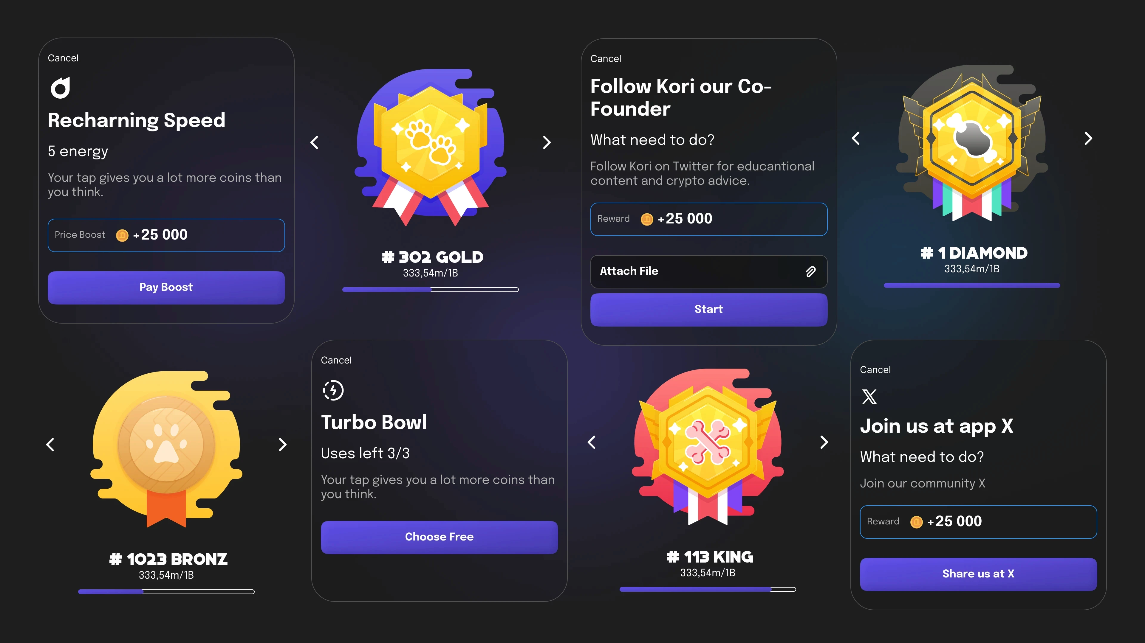 Achievements and ranks screen for DogiDog players designed to boost motivation.