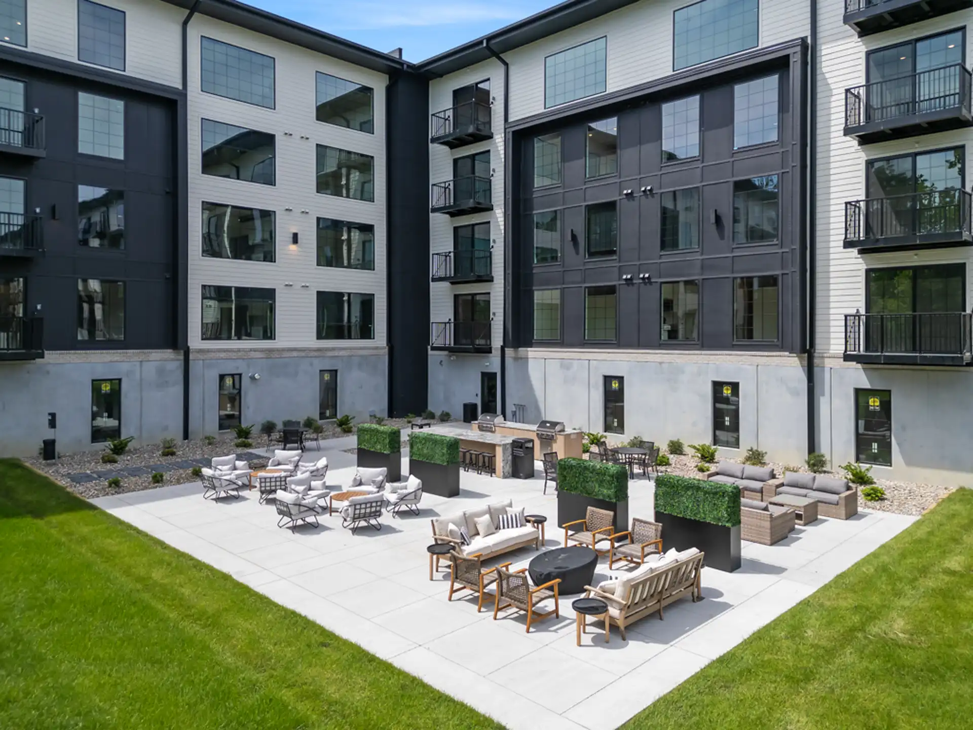 Masonry work on apartments done by Rosales Masonry