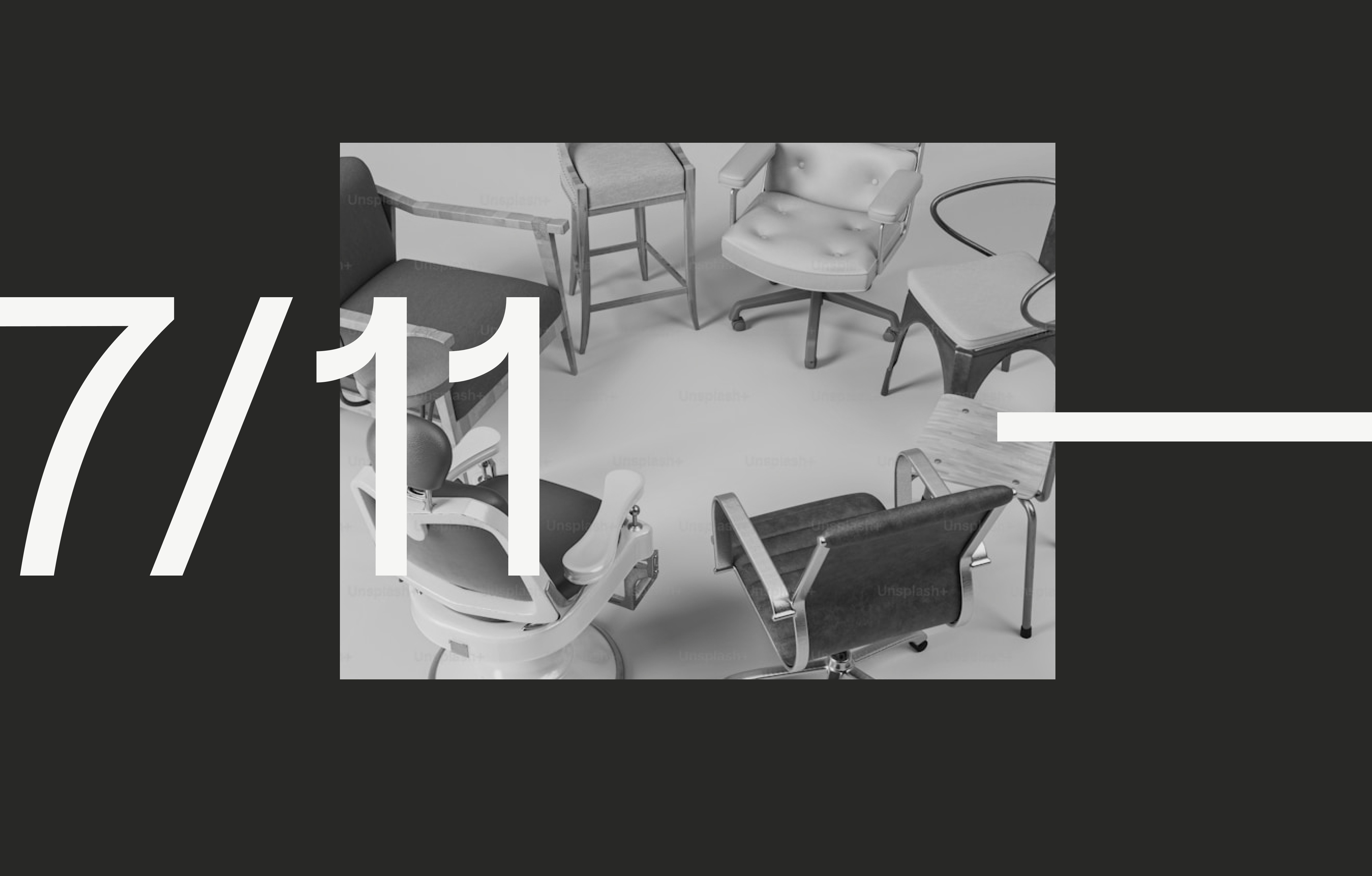 Sillas de distinto tamaño y forma que simbolizan la diversidad de los equipos