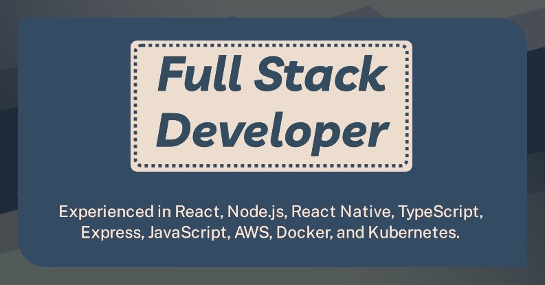 Full stack developer LinkedIn post - generatedWithSivi