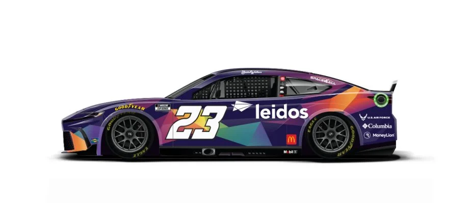 Bubba Wallace will drive the No. 23 Leidos Toyota.