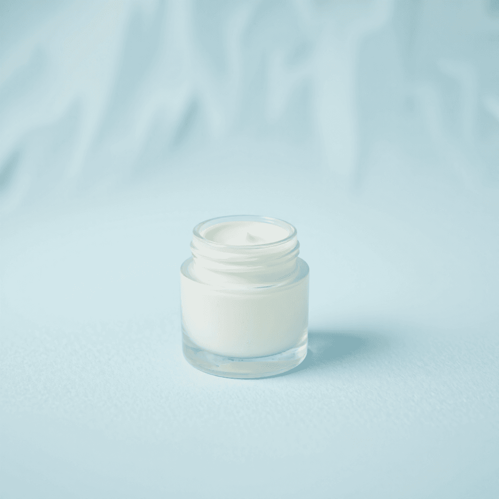 product photography of container of balm