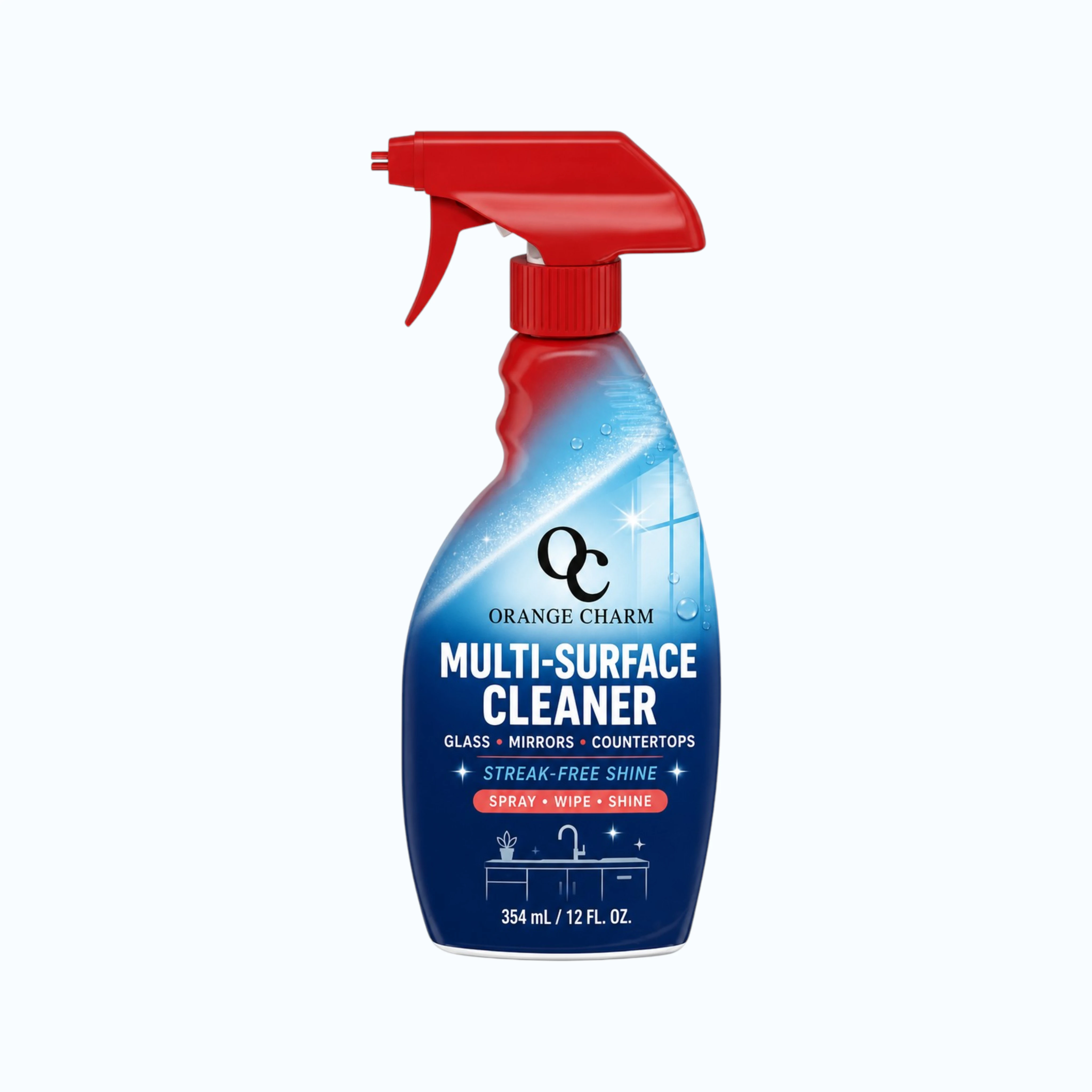 Private label multipurpose cleaning spray in trigger bottle