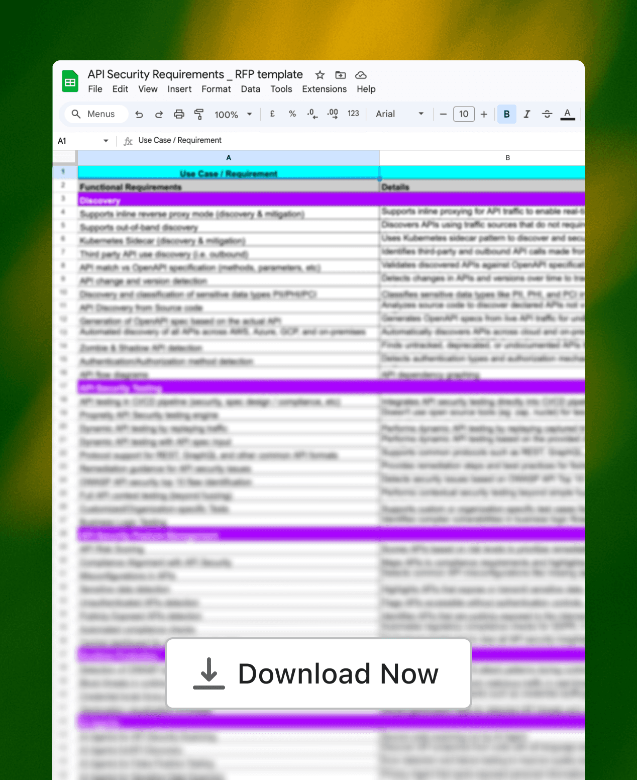 API Security RFP Template