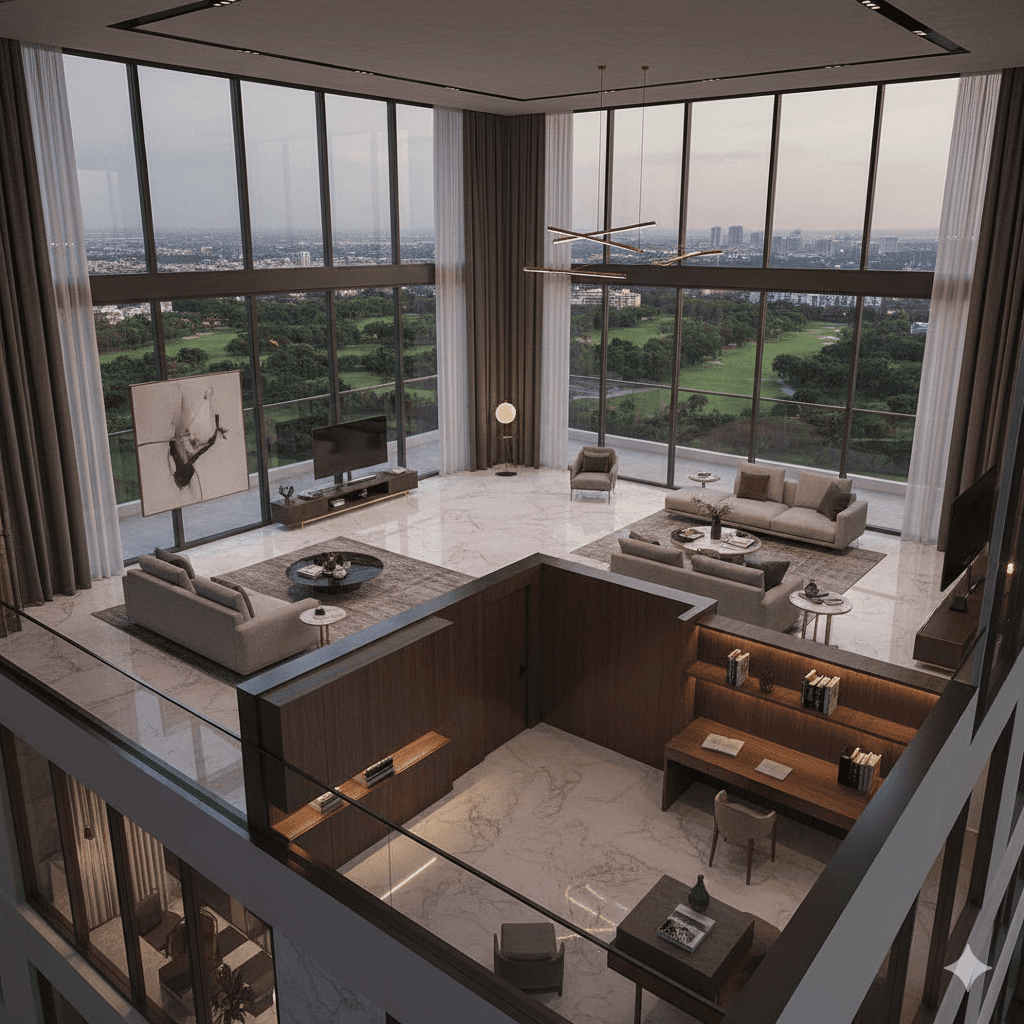 Ultra-spacious 4 BHK + Study floor plans Sector 65 residences