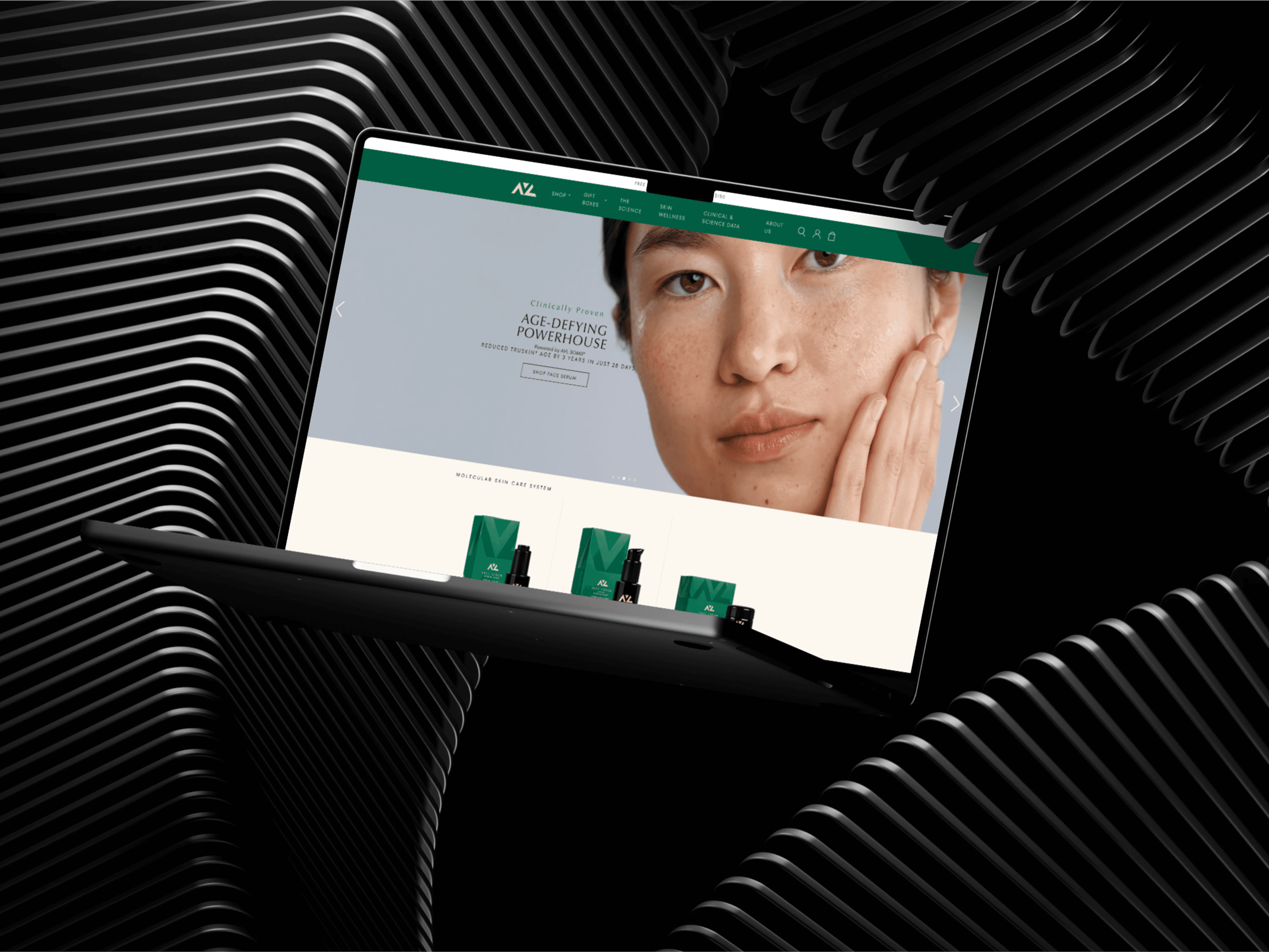 AV Labs website snippet