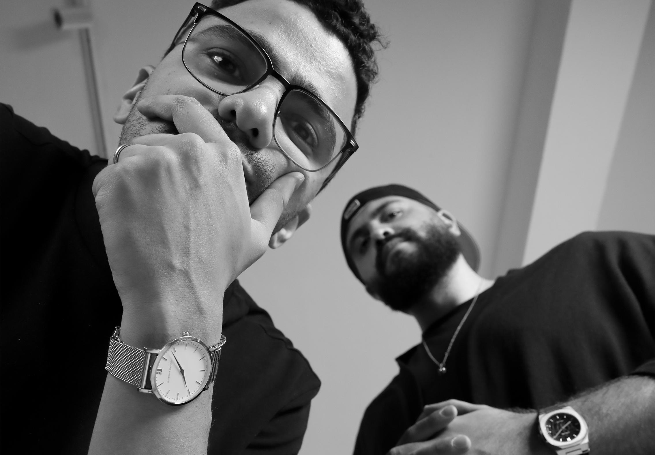 Mo Samman & Nour Nadim on He magazine cover