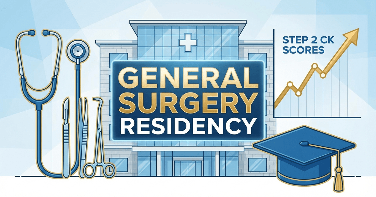 Cover: Top General Surgery Residency Programs: Step 2 Score Requirements & Match Tips 2026