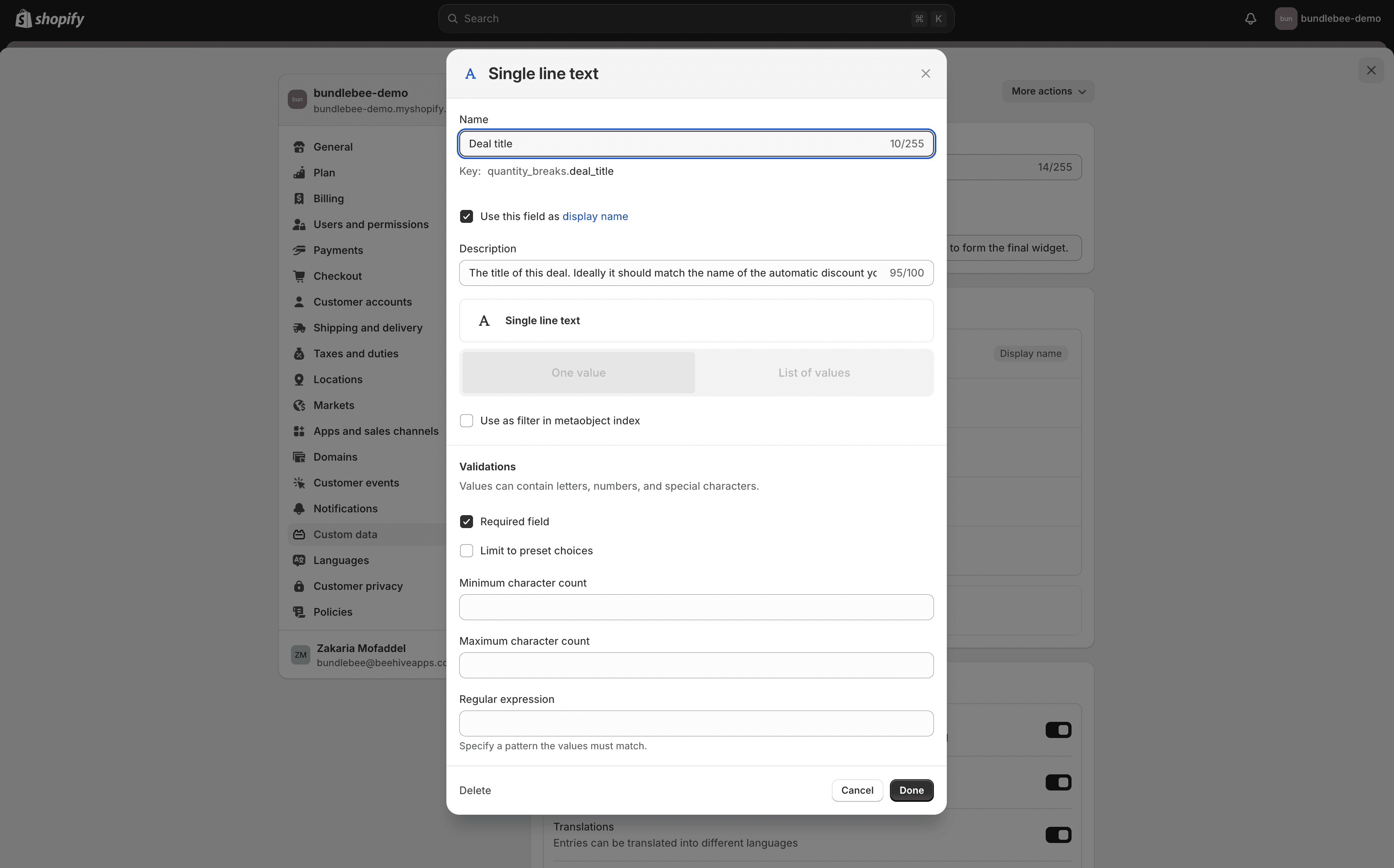 Instructions to find the correct settings