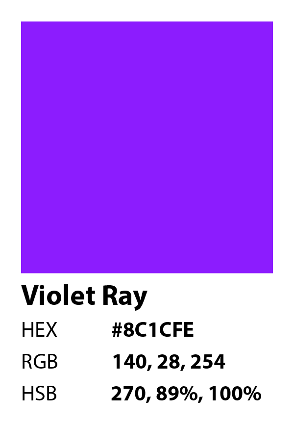 color swatch info violet ray