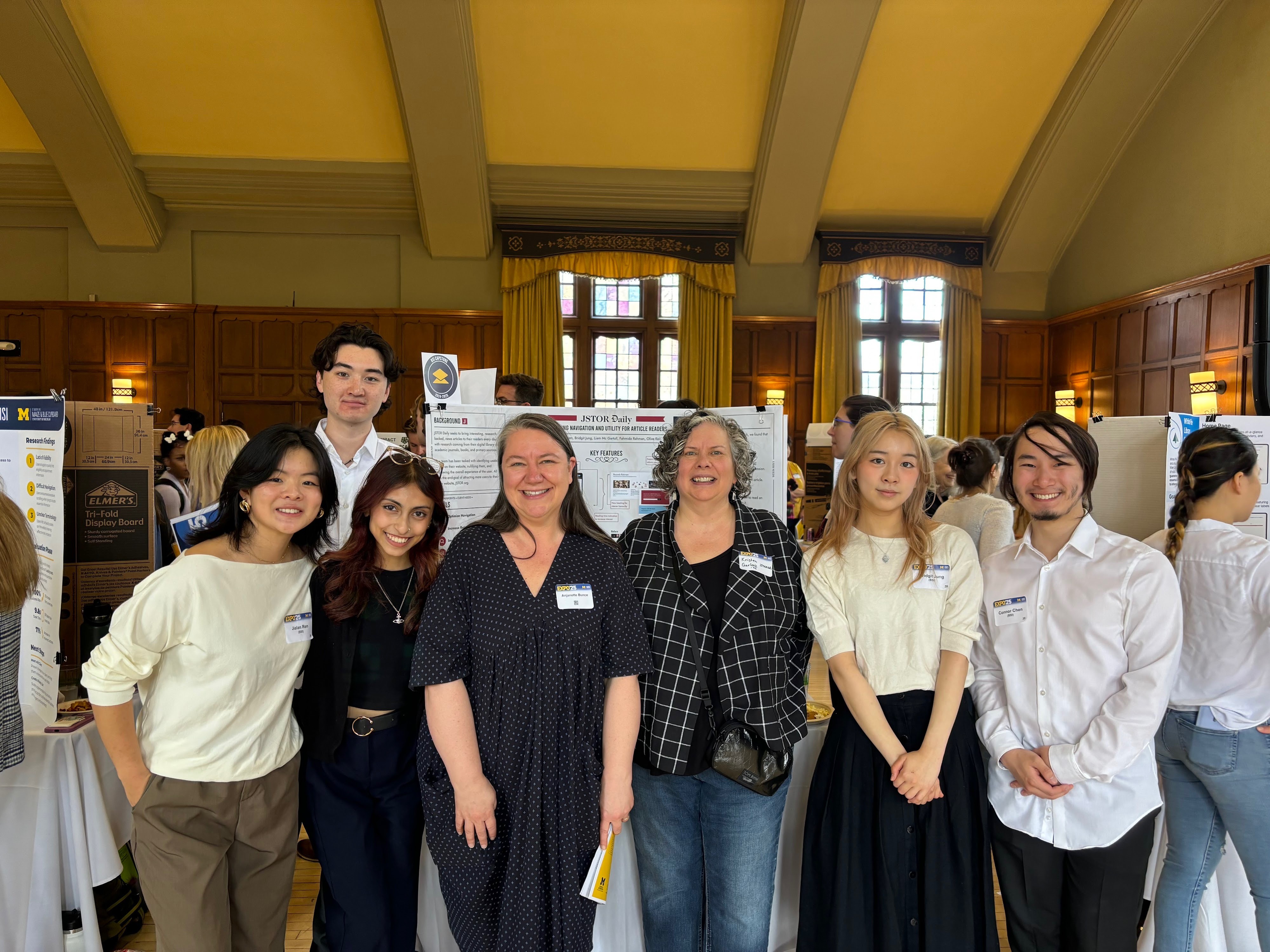 The project team together