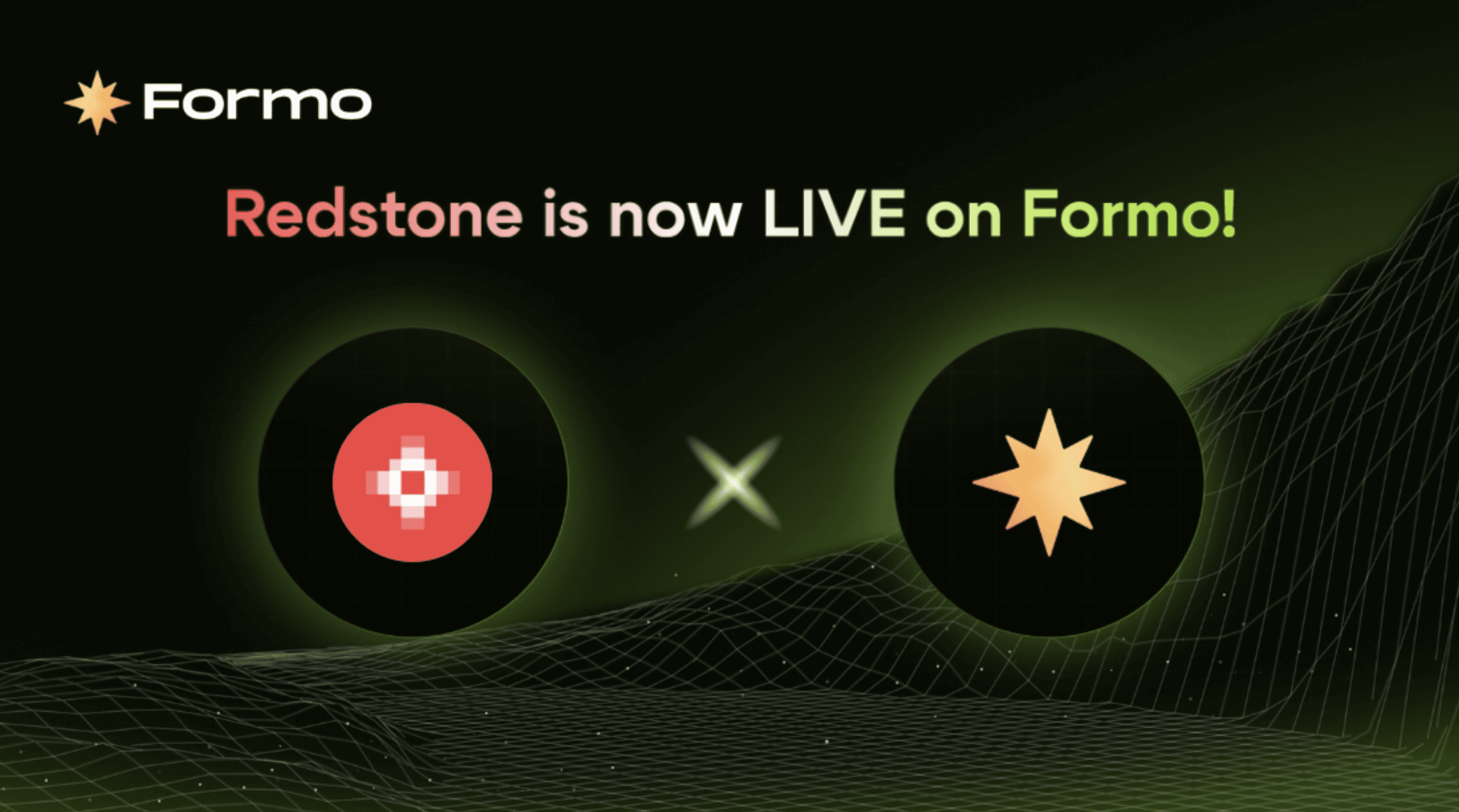 Redstone is now LIVE on Formo!