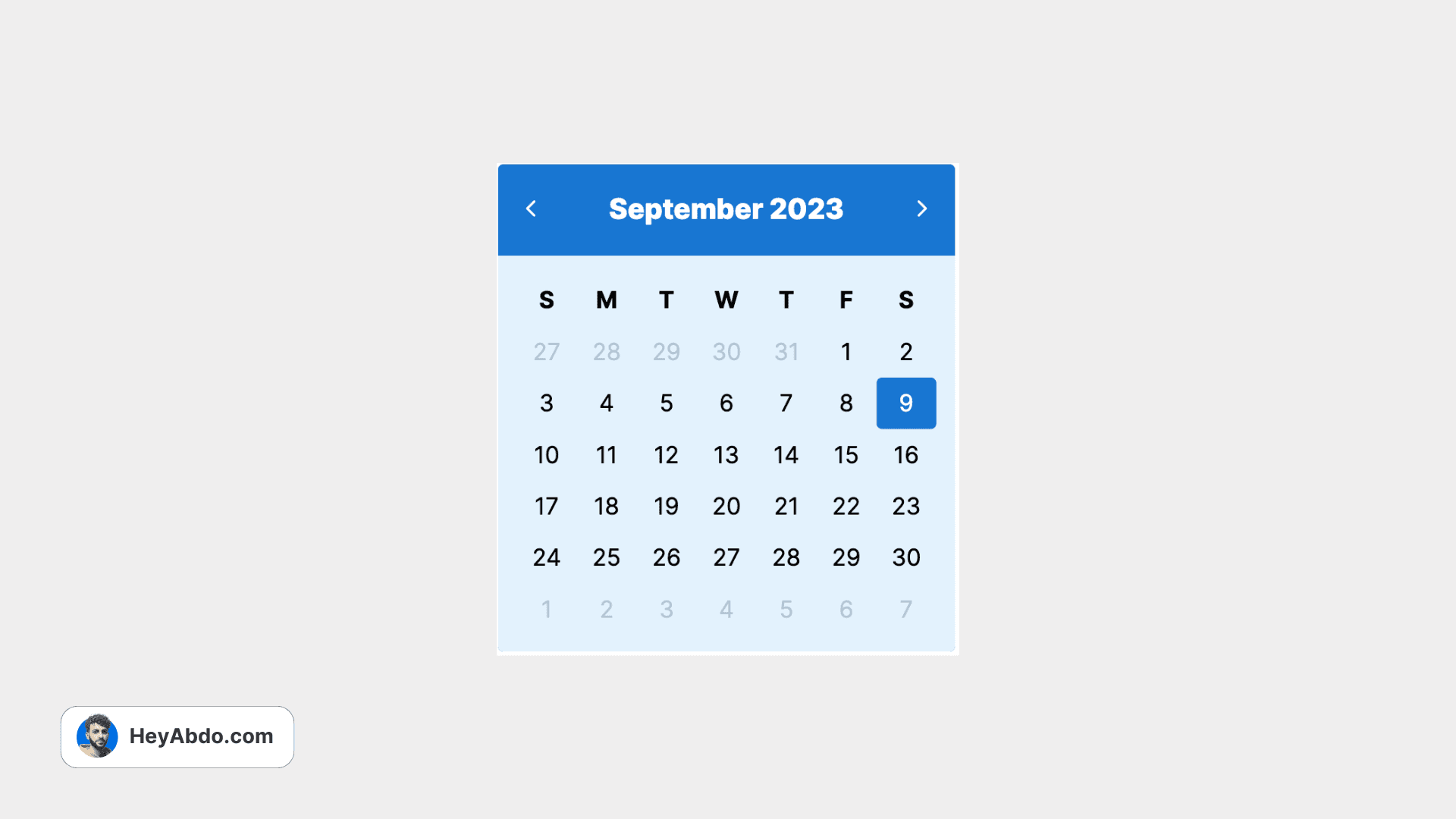 WidgetBox Simple Calendar