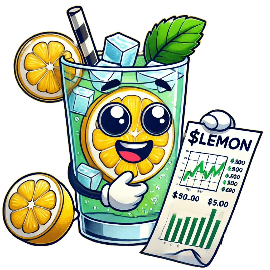 illustration of a pummp with $Lemon logo