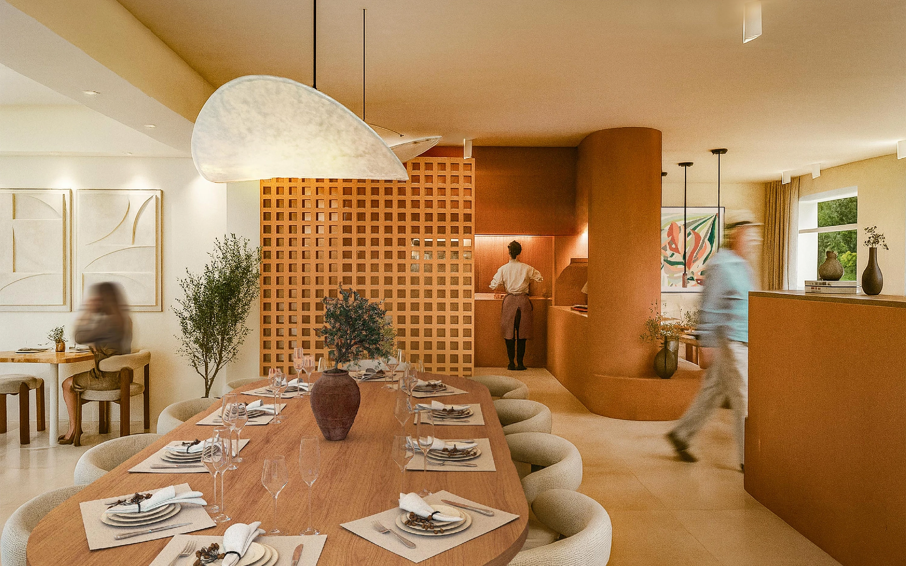 intérieur chaleureux du restaurant amer à malmedy en belgique