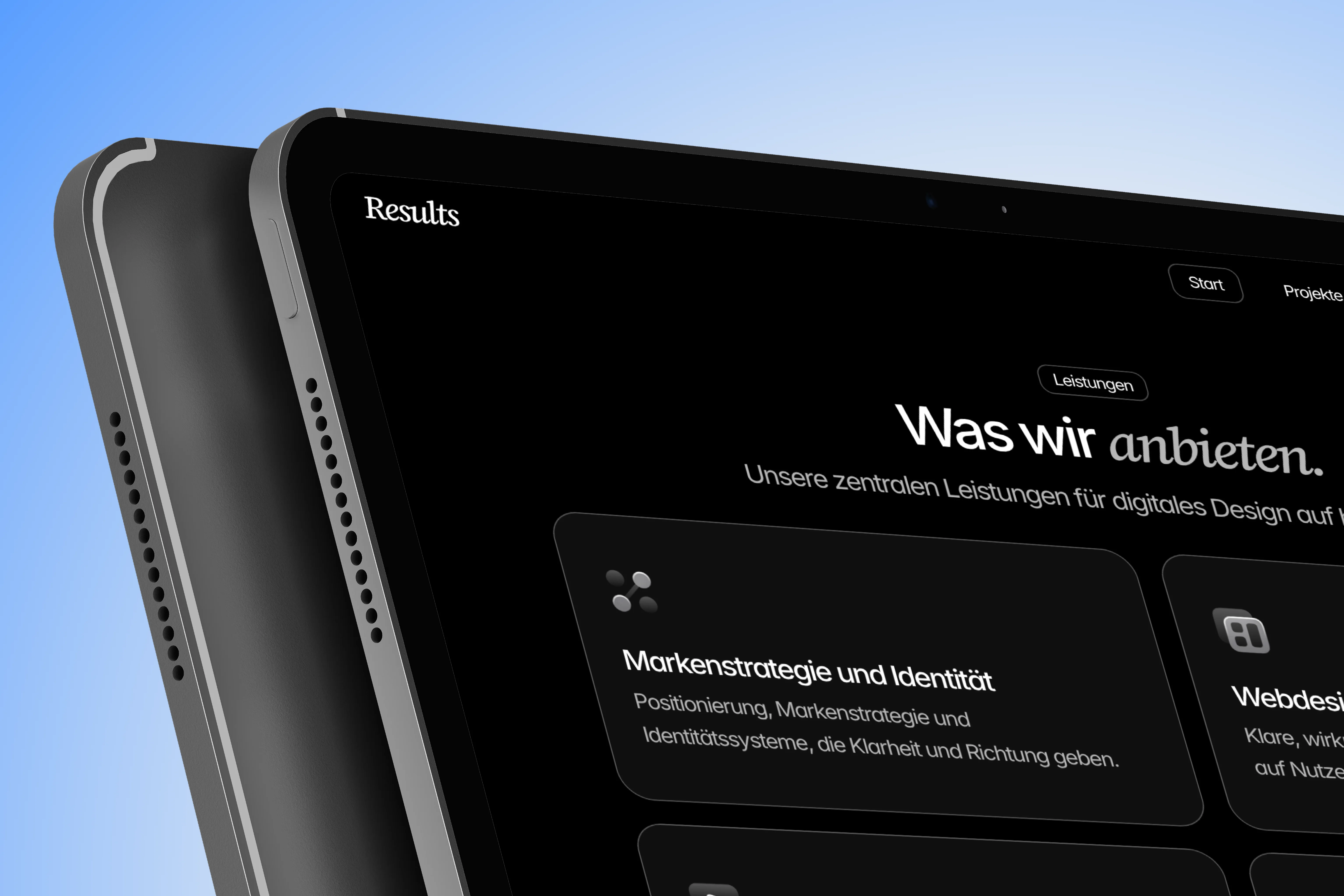Results Mockup Tablet