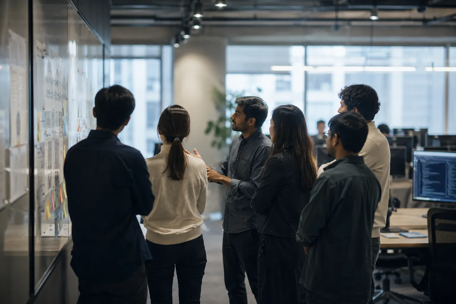 multinational-team-office-discussion