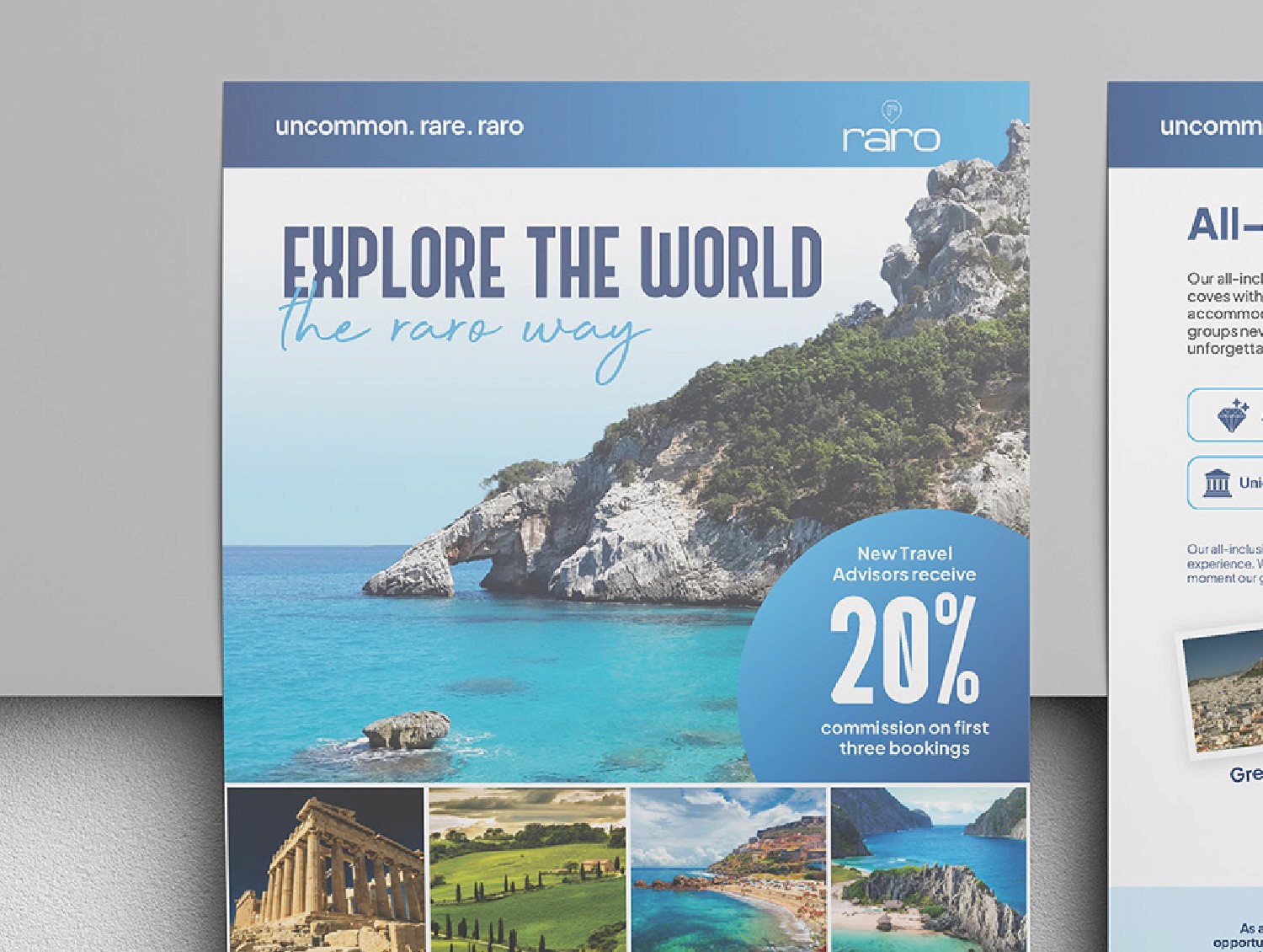 Travel Raro flyer design by DesignGuru