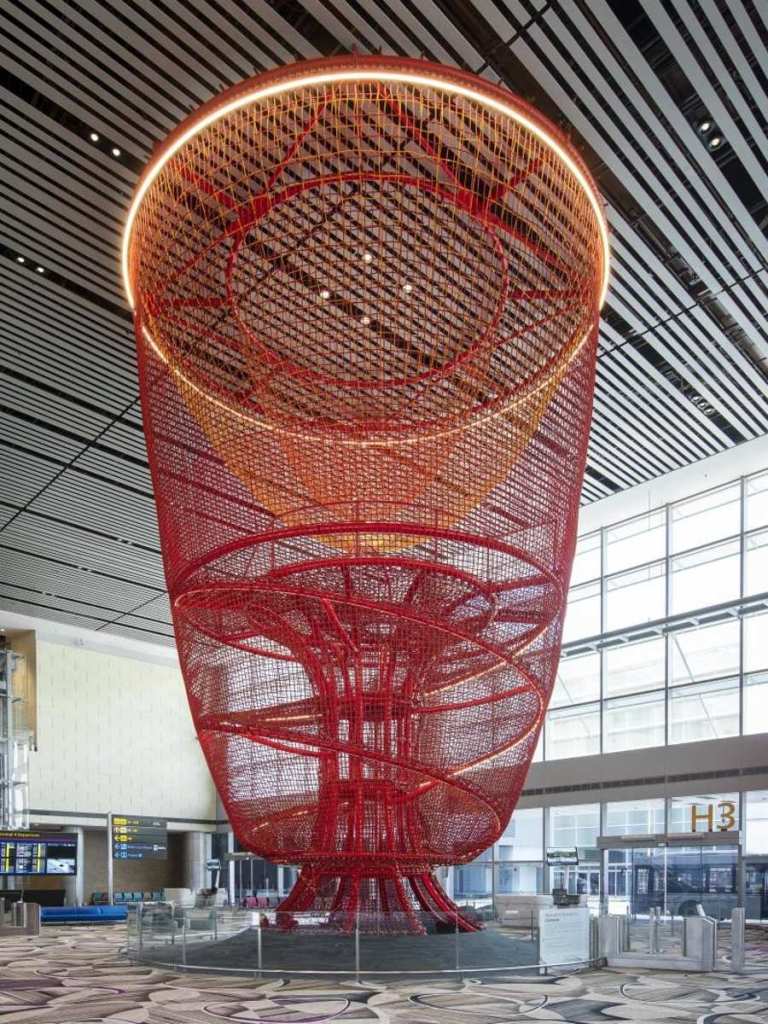 The Chandelier at Changi airport, Singapore