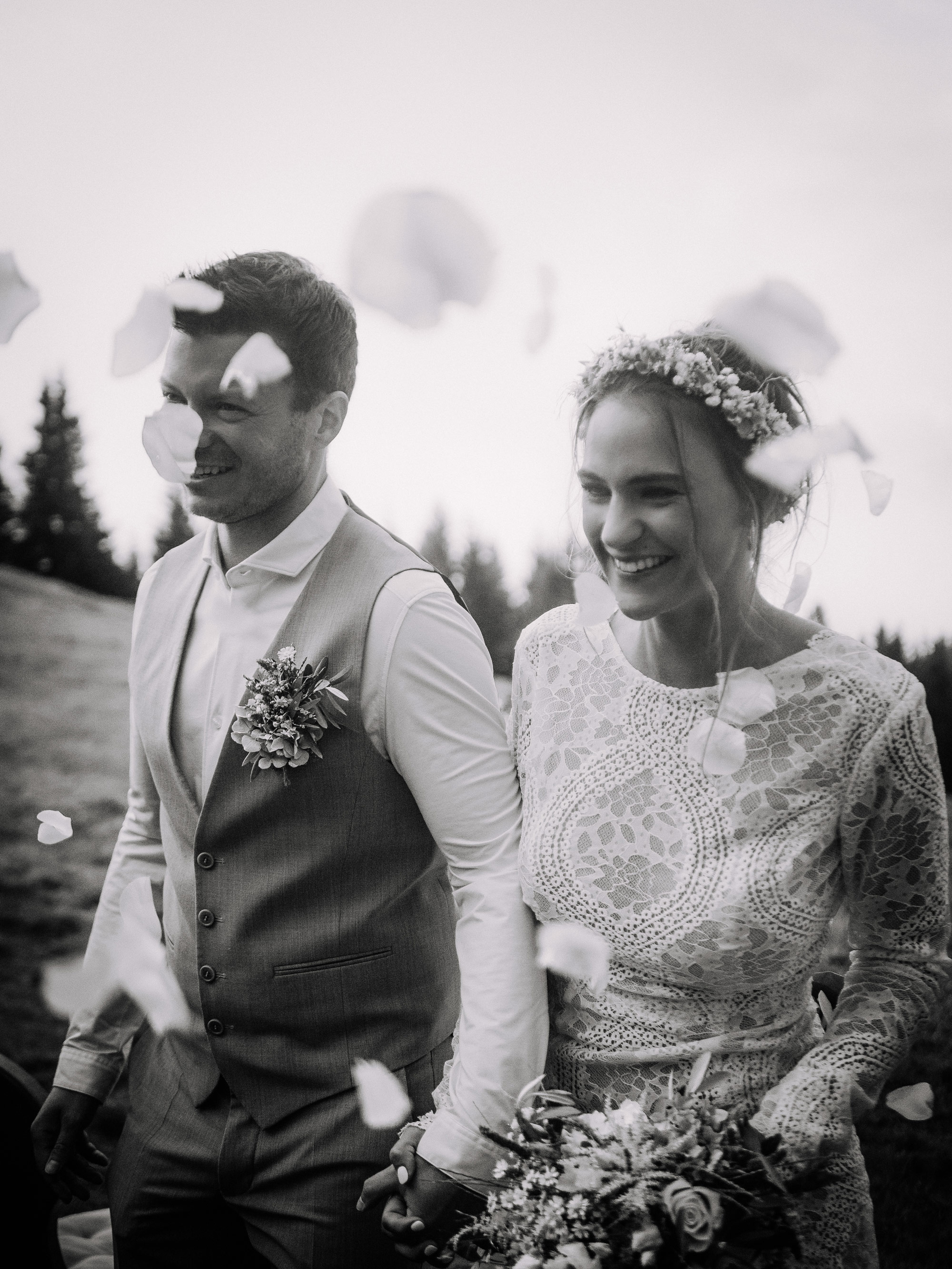 Hochzeitsfotografie Brautpaar Südbayern