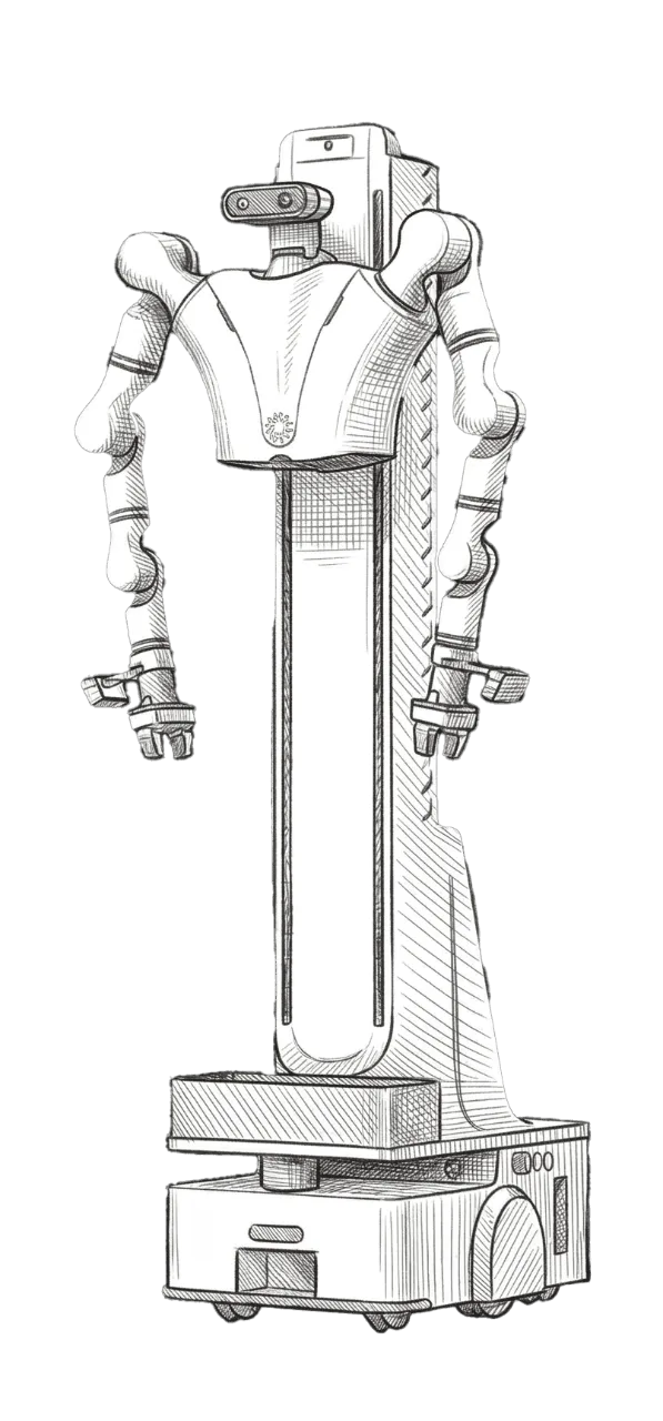 Spécification de poids du robot d'entrepôt humanoïde de 198 lb ou 90 kg