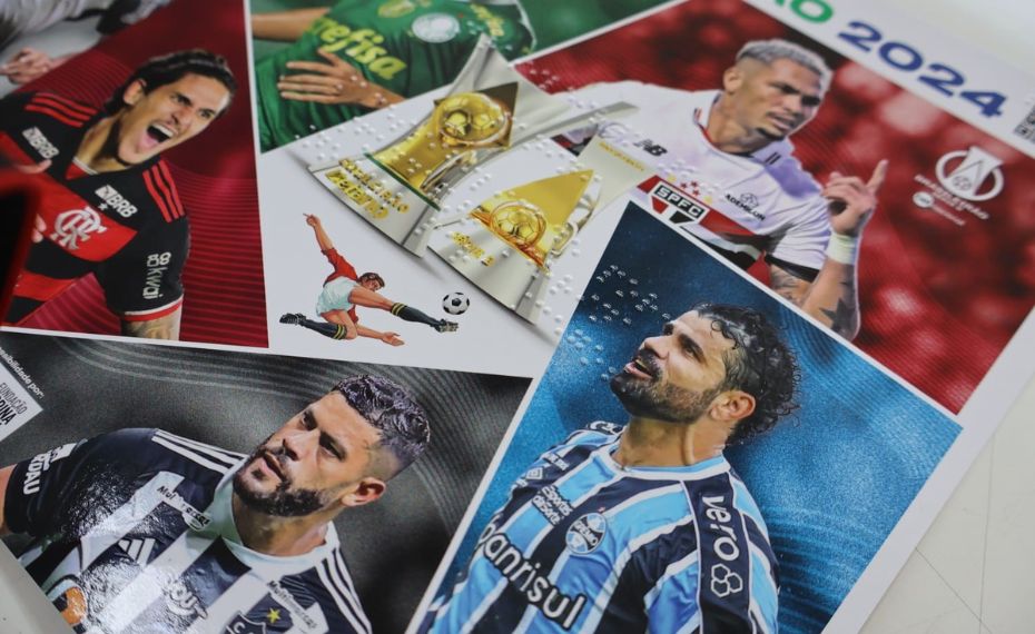 Panini lança álbum de figurinhas do Brasileirão em braile