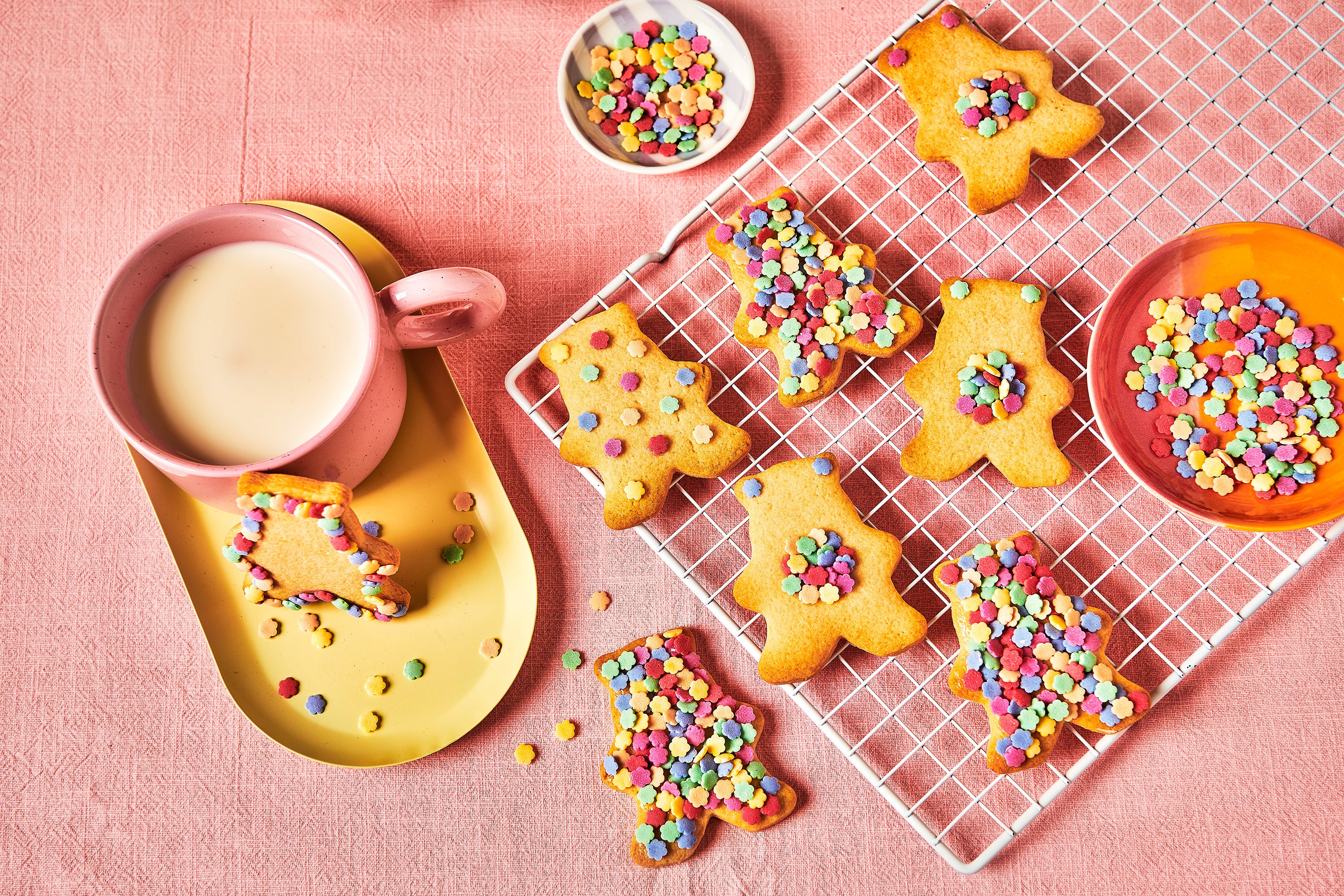 Aan de slag met koekjes bakken.