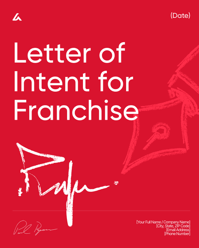 Letter of Intent for Franchise