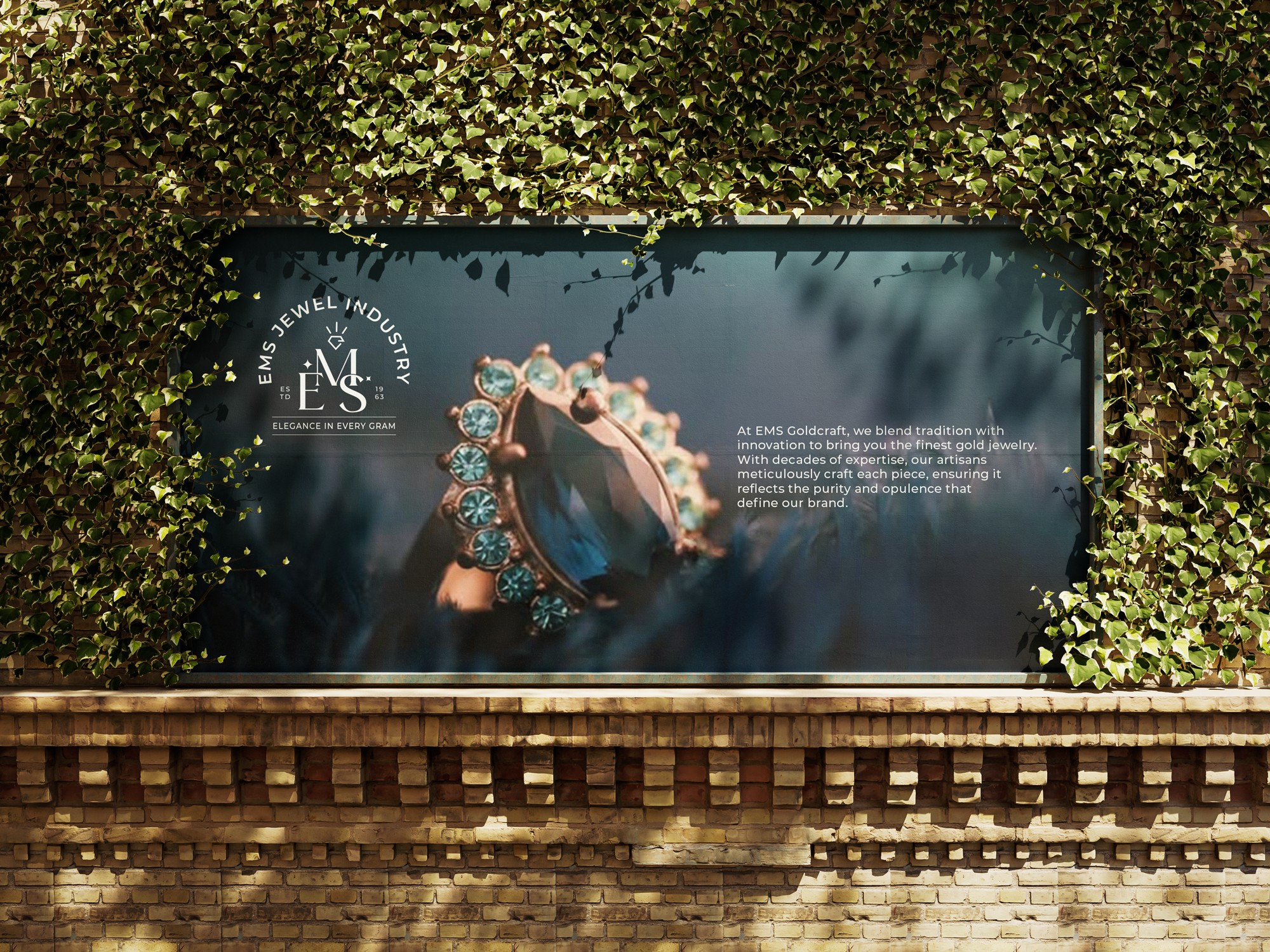 Brand identity design for EMS Jewellers showroom — Penguincil Design