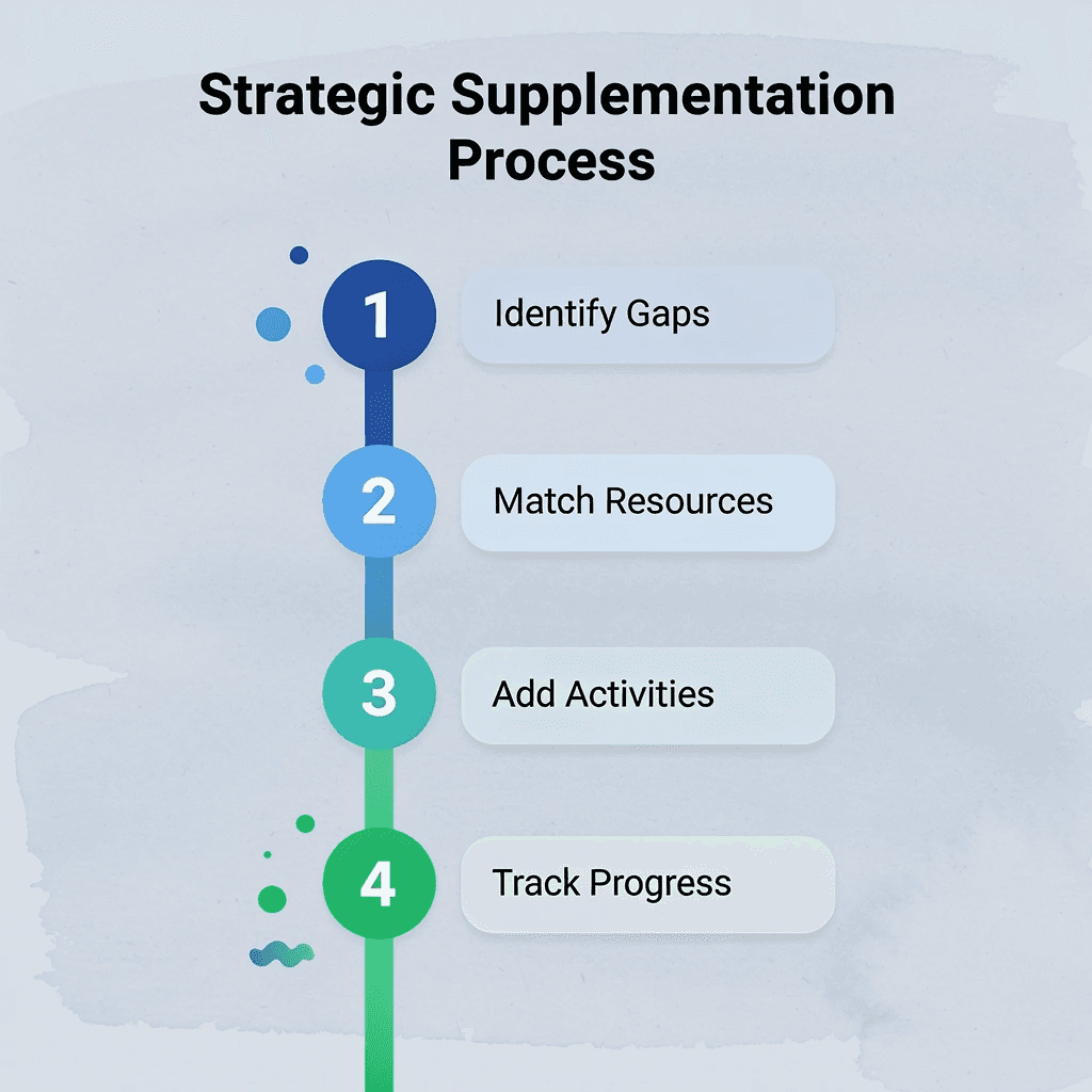 Four-step process for strategic curriculum supplementation
