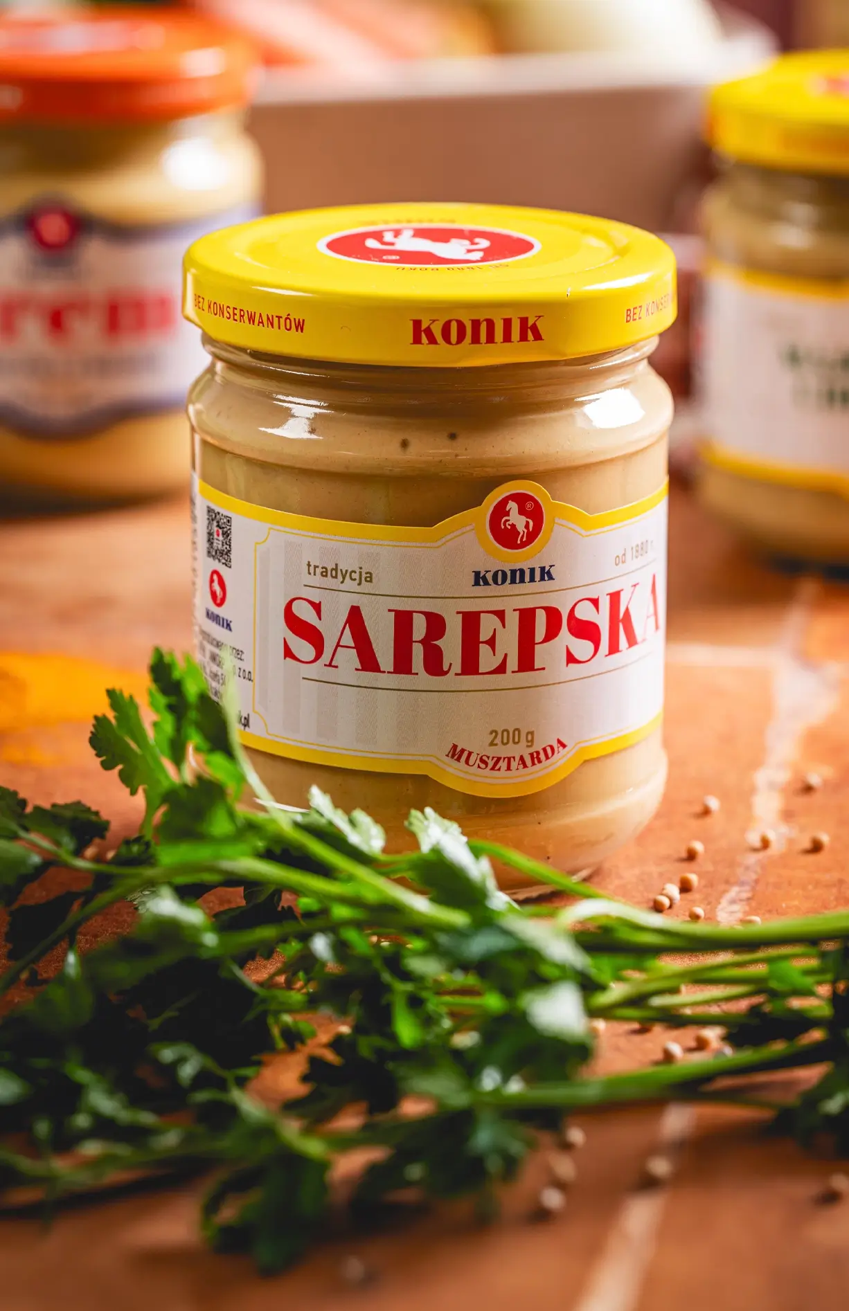 Słoik Musztardy Sarepskiej Konik