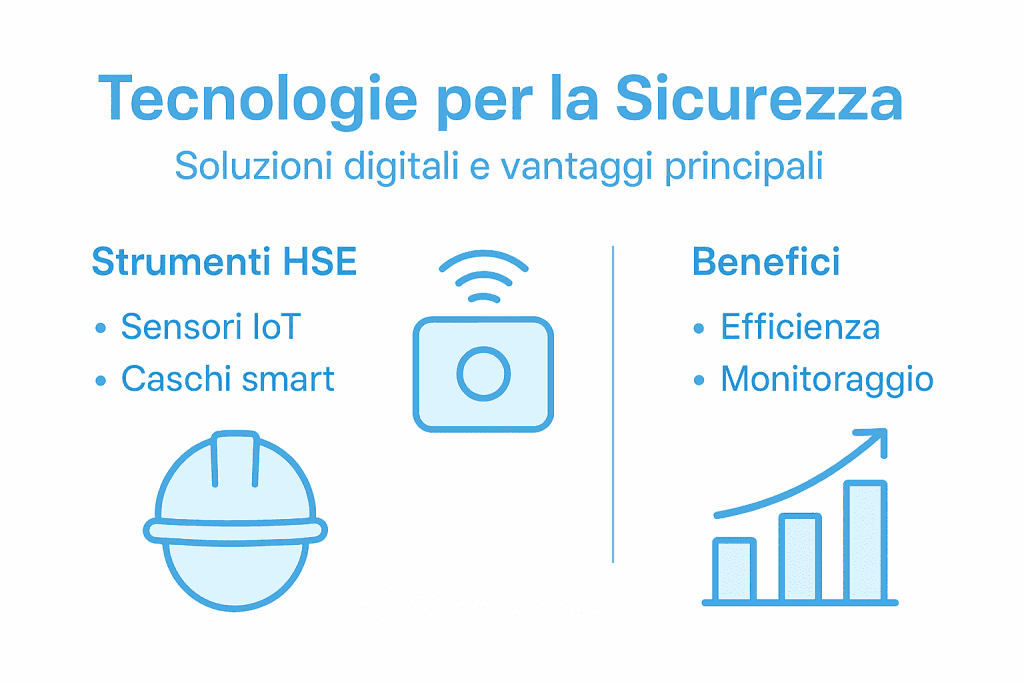 Panoramica illustrata sulle tecnologie e i benefici per la salute, sicurezza e ambiente