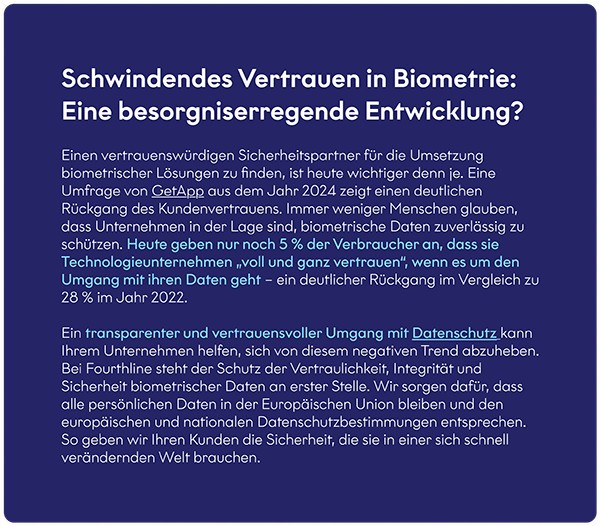 Schwindendes Vertrauen in Biometrie: Eine besorgniserregende Entwicklung?