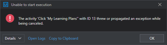 Parallel Activity UiPath Error