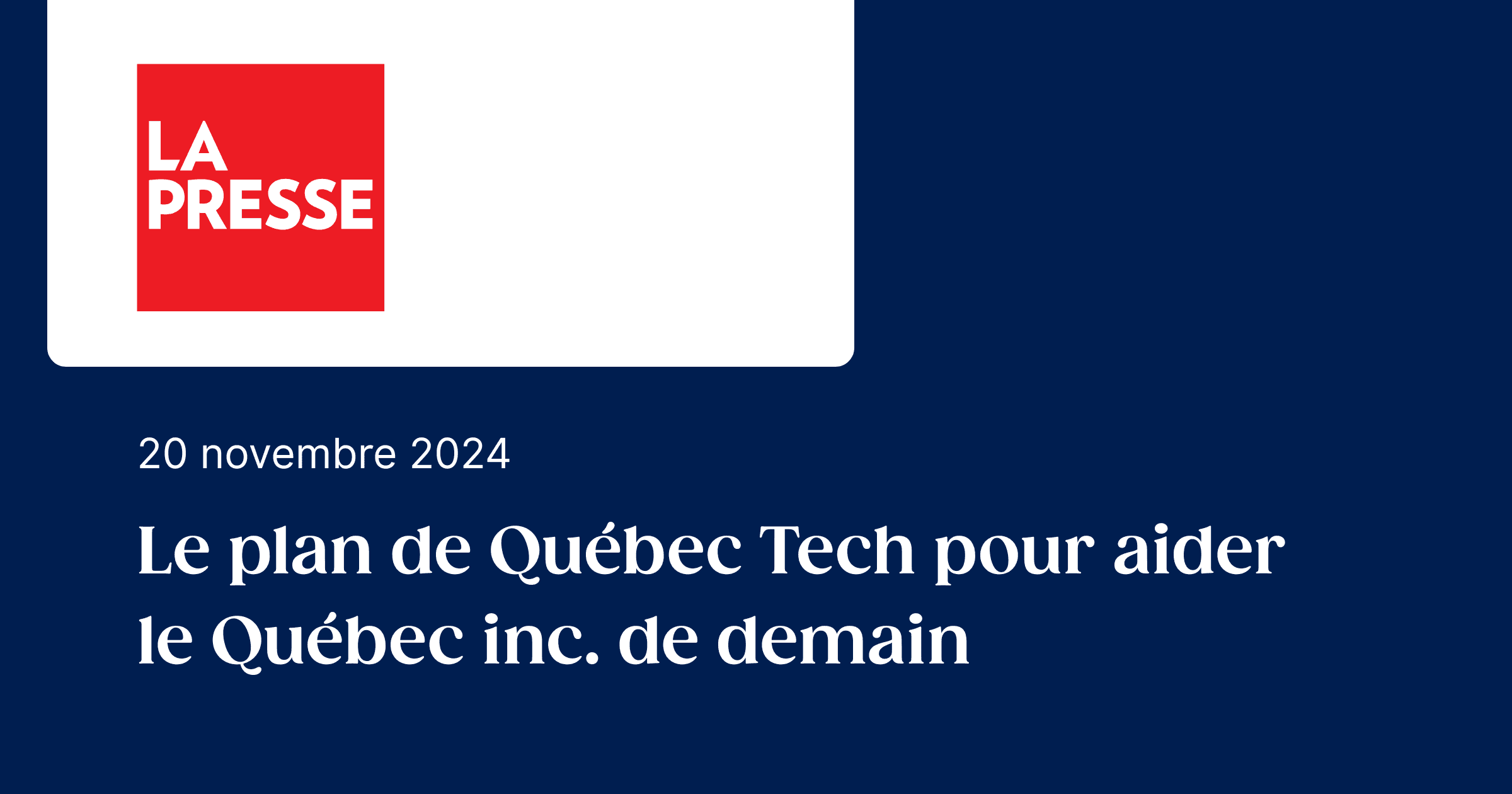 lime-sante-le-plan-de-quebec-tech-pour-aider-le-quebec-inc-de-demain-la-presse