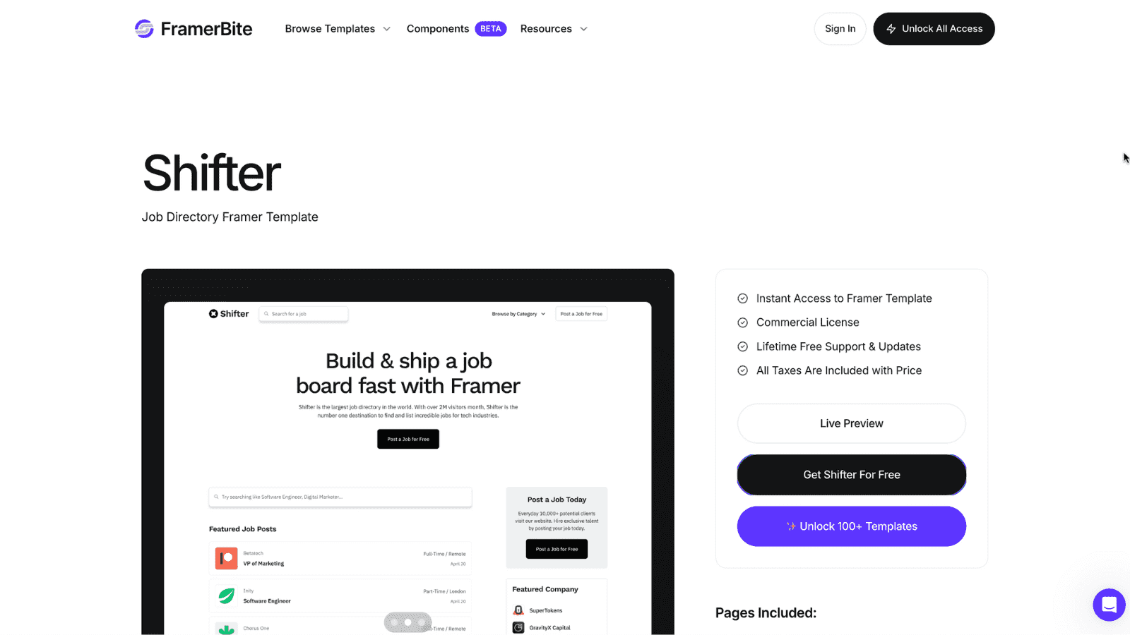 Shifter Framber Bite Job Board