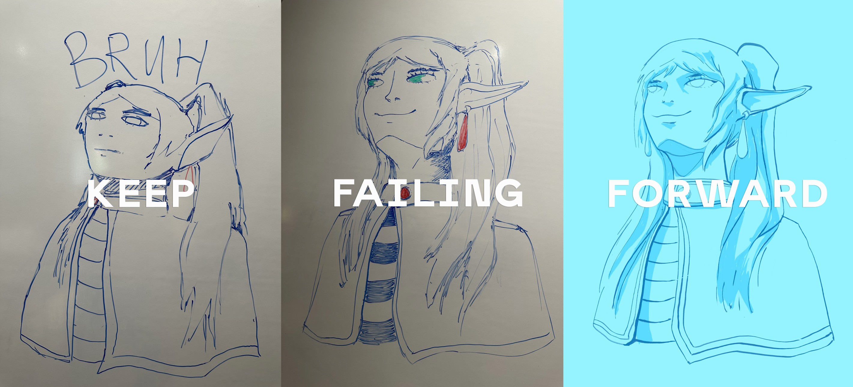  My attempts at Frieren looking upwards 