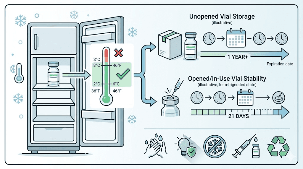 Tirzepatide storage guide for maintaining accurate dosing at 75 units