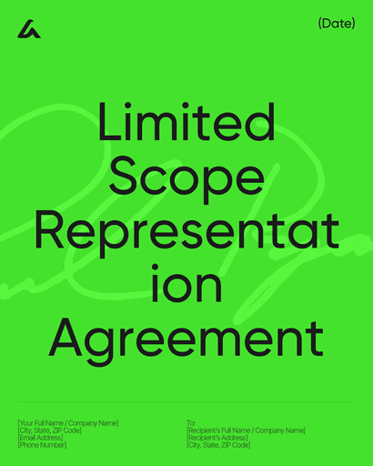 Limited Scope Representation Agreement