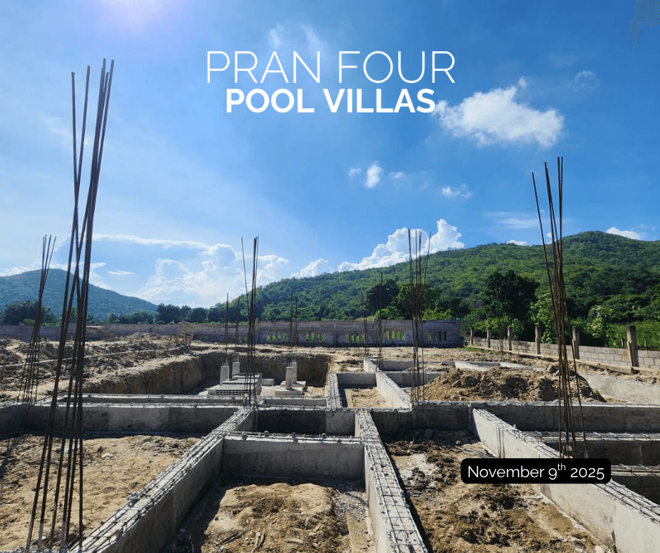 Foundation grid with mountain backdrop