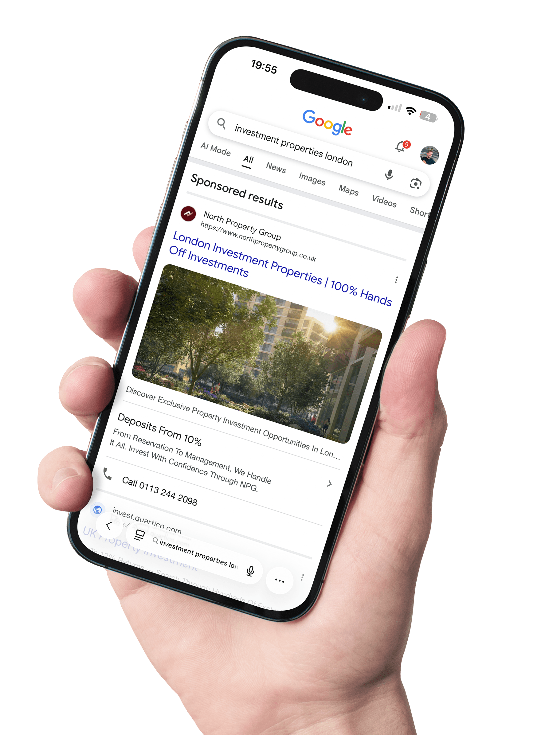 Hero image featuring a greyscaled communication platform on an abstract background.