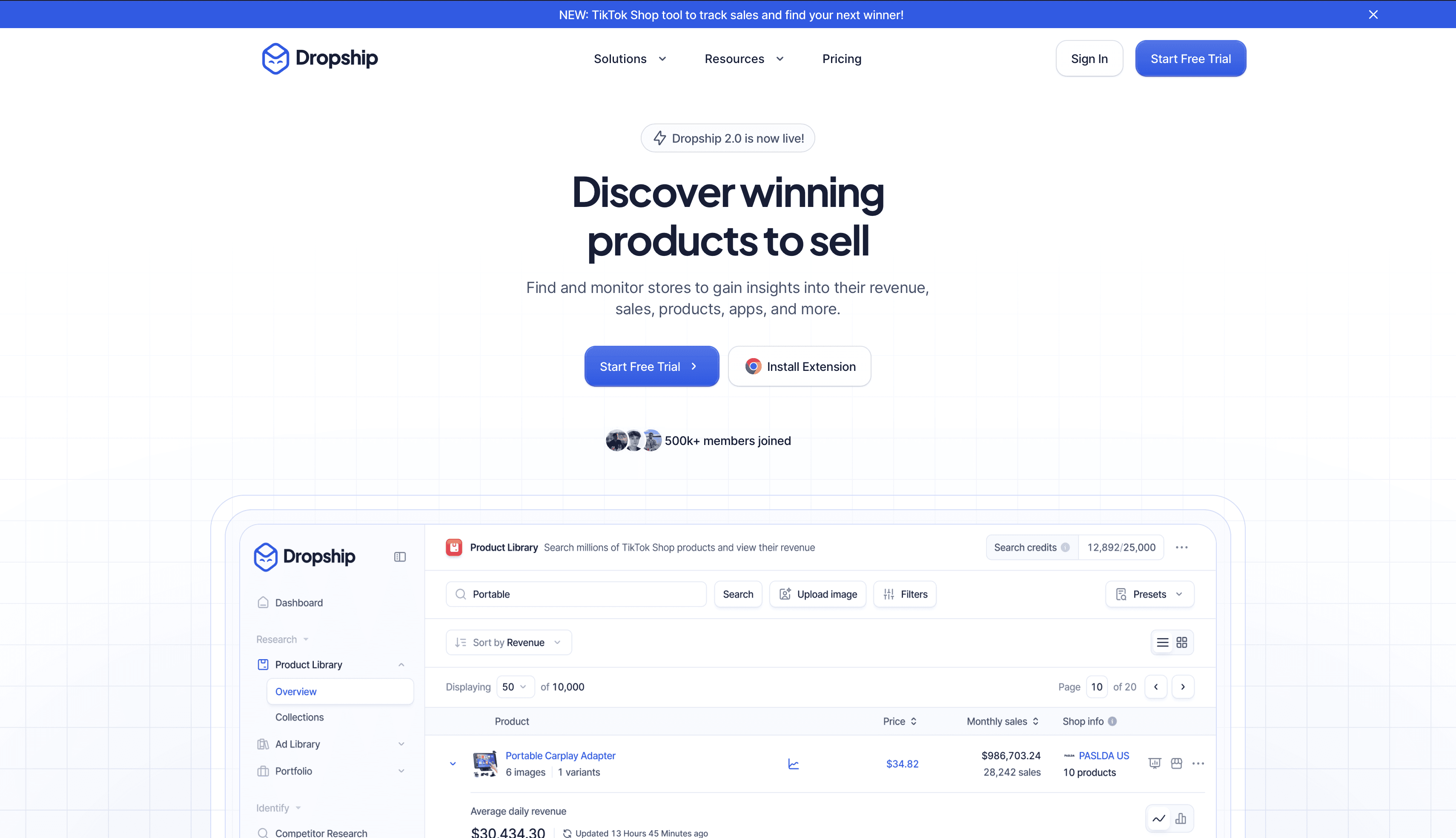 dropship io - the final shopify spy tool on our list